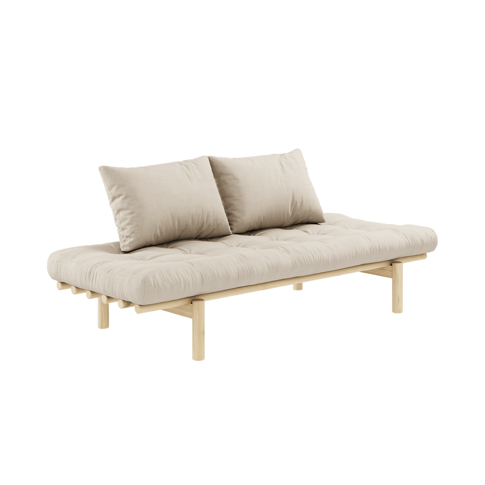 Karup Design PACE DAYBED CLAIR LAQUÉ W. MATELAS MIXTE 4 COUCHES BEIGE