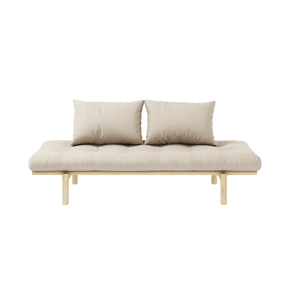 Karup Design PACE DAYBED CLAIR LAQUÉ W. MATELAS MIXTE 4 COUCHES BEIGE