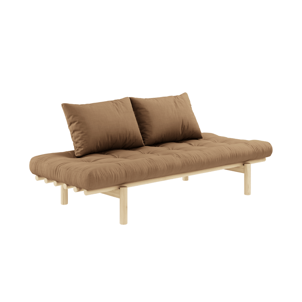 DAYBED CLAIR LAQUÉ W. MATELAS MIXTE 4 COUCHES MOCCAA