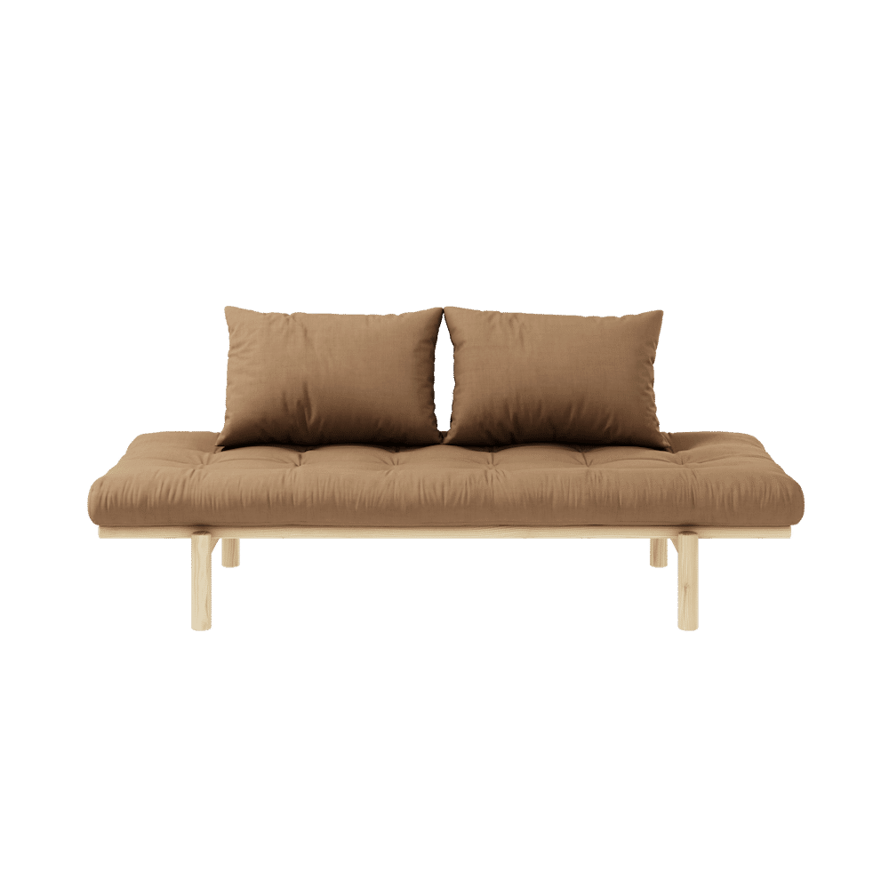 DAYBED CLAIR LAQUÉ W. MATELAS MIXTE 4 COUCHES MOCCAA