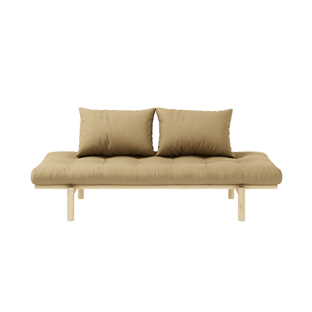 Karup Design PACE DAYBED CLAIR LAQUÉ W. MATELAS MIXTE 4 COUCHES BLÉ BEIGE