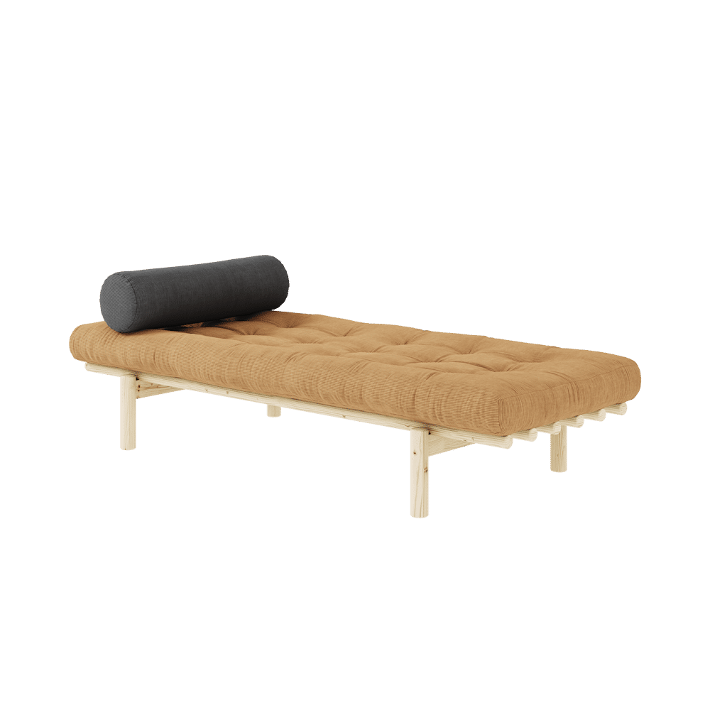 Karup Design SIGUIENTE DAYBED CLARO LACADO W. COLCHÓN DE 4 CAPAS MEZCLA FUDGE BROWN