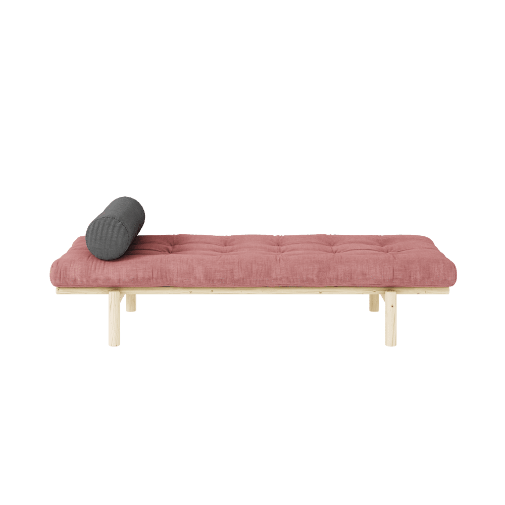 Karup Design SIGUIENTE DAYBED CLARO LACADO W. COLCHÓN MIXTO 4 CAPAS SORBET ROSA