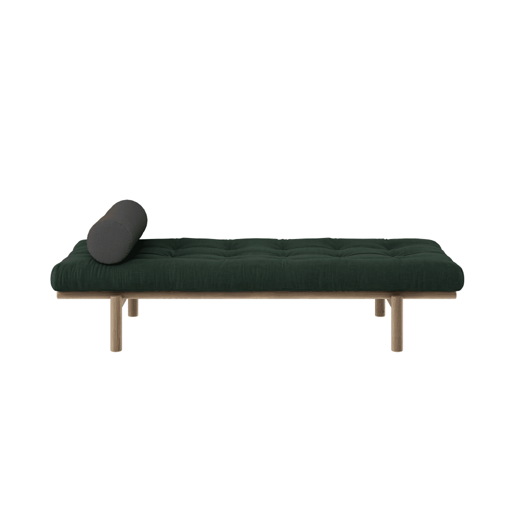 Karup Design SIGUIENTE DAYBED CAROB MARRÓN LACADO W. COLCHÓN MEZCLADO 4-LAYER SEAWEED