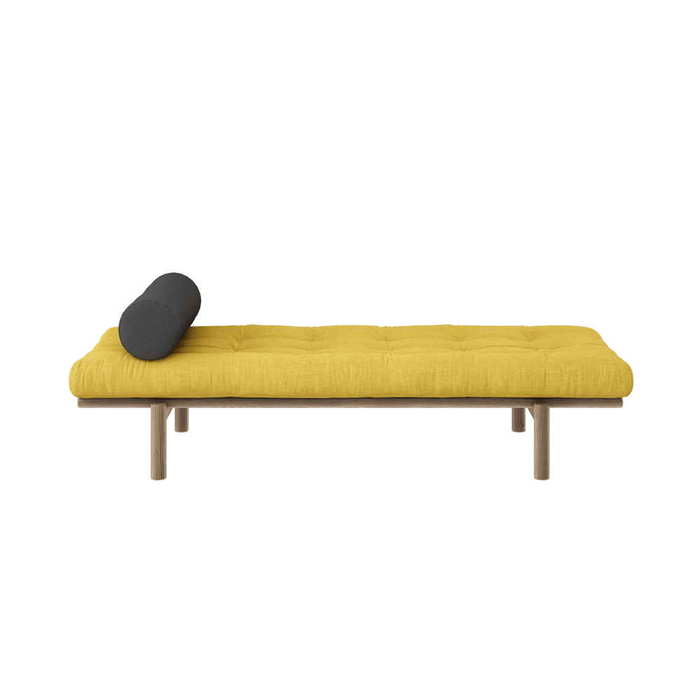 Karup Design SIGUIENTE DAYBED CAROB MARRÓN LACADO W. 4 CAPAS MIXTO COLCHÓN MIEL