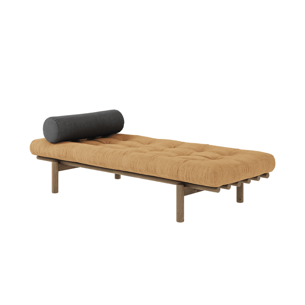 Karup Design SIGUIENTE DAYBED CAROB LACADO W. COLCHÓN DE 4 CAPAS MEZCLA FUDGE BROWN