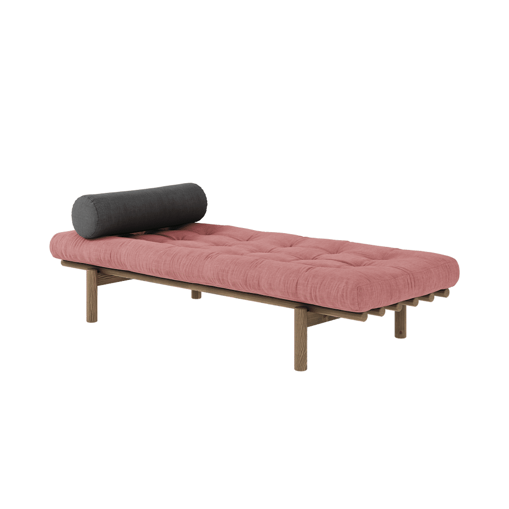 Karup Design SIGUIENTE DAYBED CAROB LACADO W. COLCHÓN MIXTO 4 CAPAS SORBET ROSA