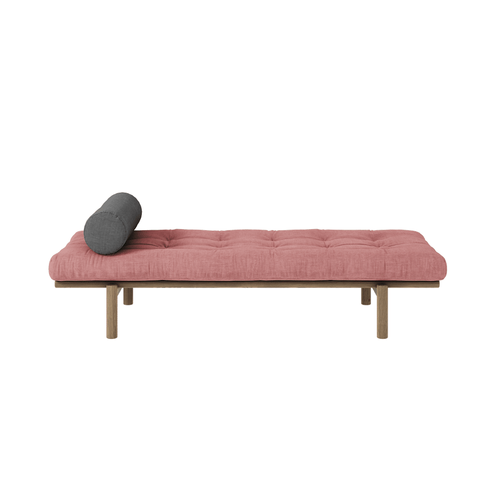 Karup Design SIGUIENTE DAYBED CAROB LACADO W. COLCHÓN MIXTO 4 CAPAS SORBET ROSA