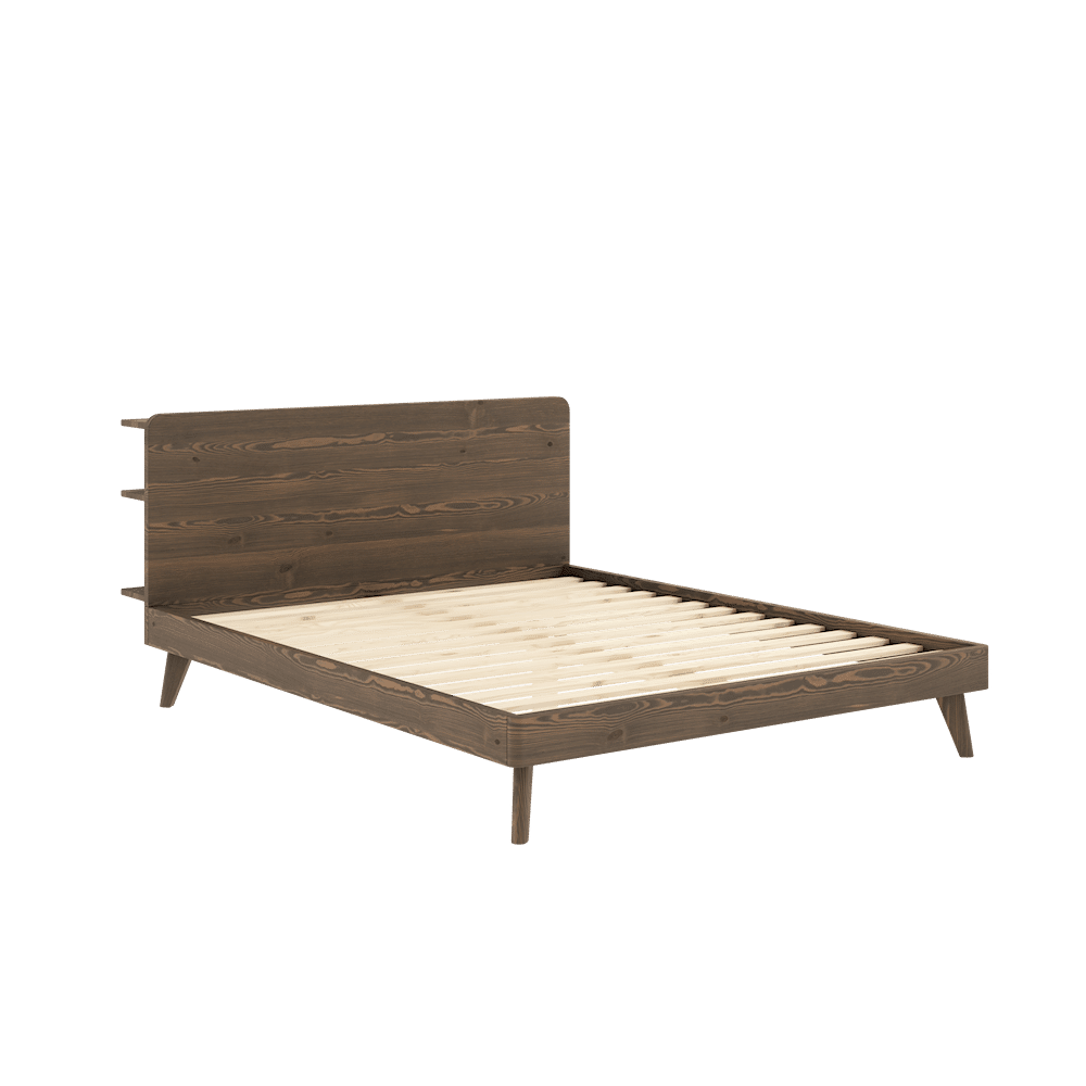 RÜCKZUG BETT CAROB BROWN 160X200