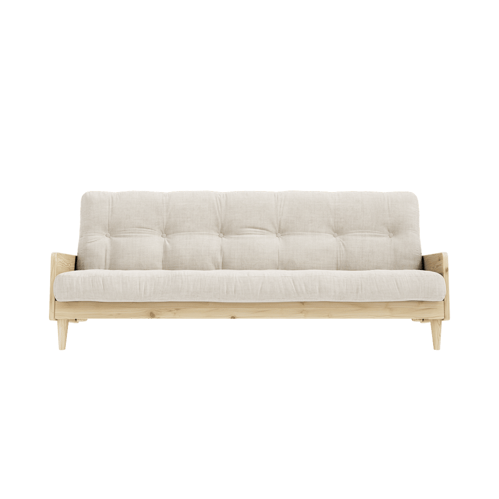 Karup Design INDIE CLEAR LACQUERED W. 5-LAYER MIXED MATTRESS IVORY