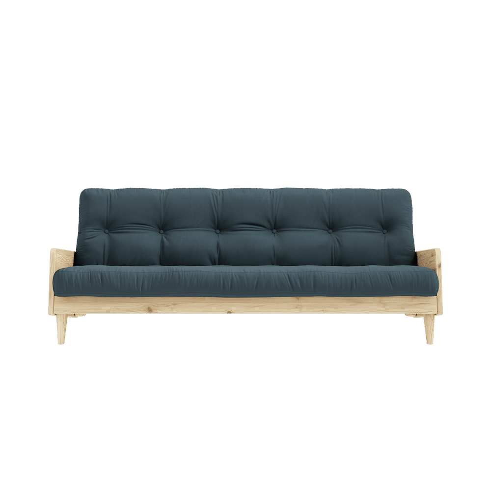 INDIE CLAIR LAQUE W. MATELAS MIXTE 5 COUCHES BLEU Pétrole