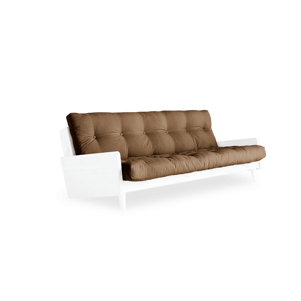 Karup Design INDIE BLANC LAQUÉ W. MATELAS MIXTE 5 COUCHES MOCCAA