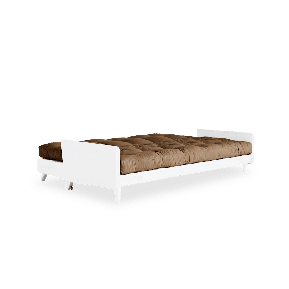 Karup Design INDIE BLANC LAQUÉ W. MATELAS MIXTE 5 COUCHES MOCCAA