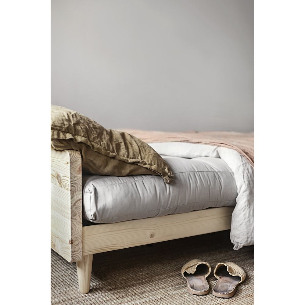 Karup Design INDIE WHITE LACQUERED W. 5-LAYER MIXED MATTRESS MOCCA