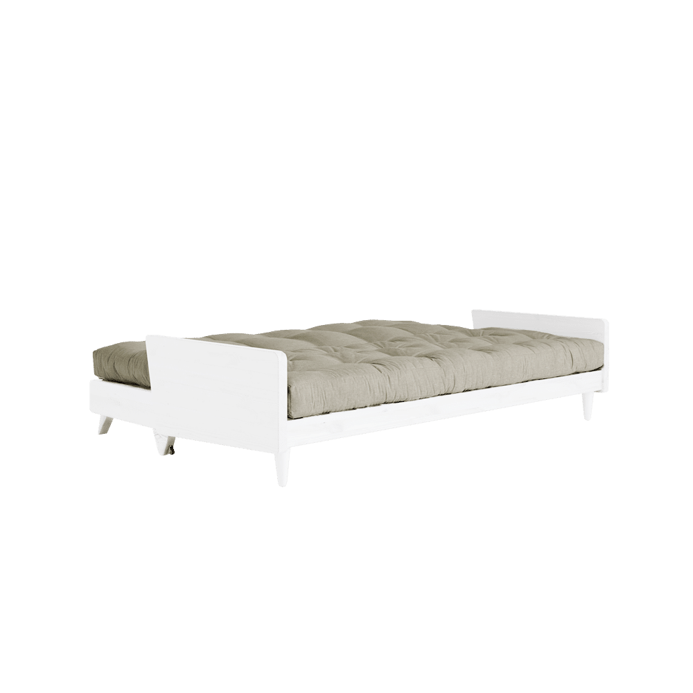 Karup Design INDIE BLANC LAQUÉ W. 5-COUCHE MIXTE MATELAS LIN