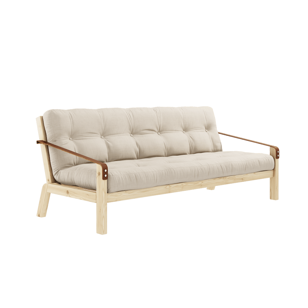 Karup Design POÉSIE CLAIR LAQUÉ W. MATELAS MIXTE 5 COUCHES BEIGE