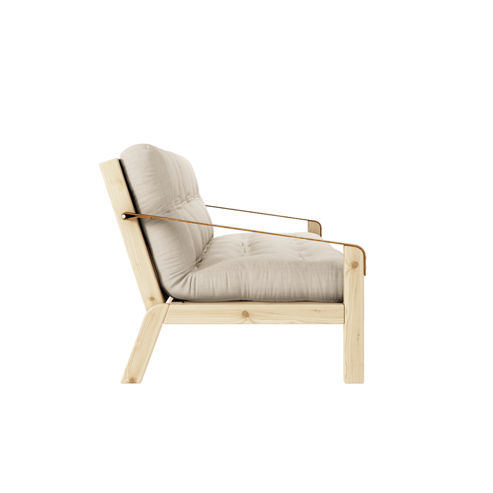 Karup Design POÉSIE CLAIR LAQUÉ W. MATELAS MIXTE 5 COUCHES BEIGE