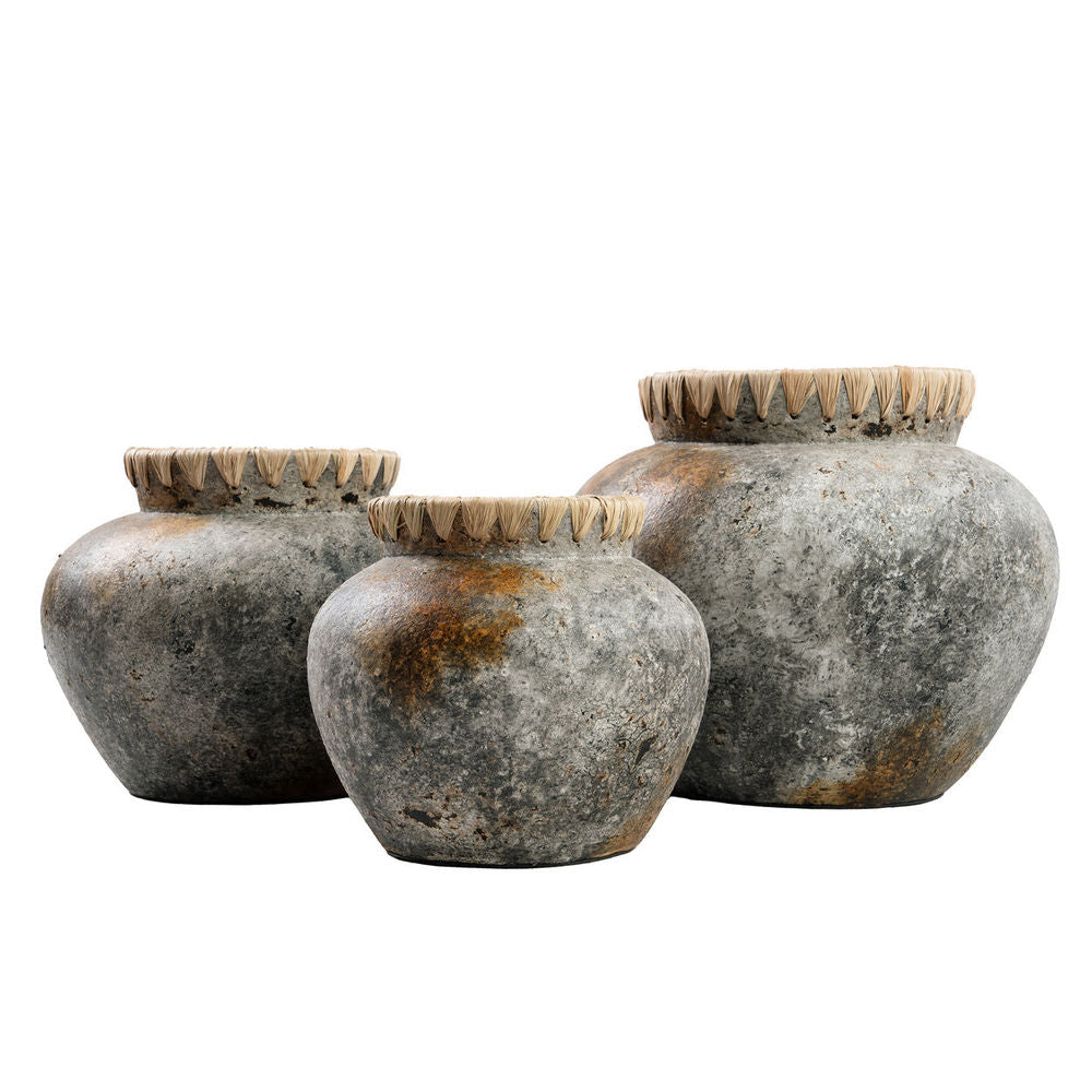 Bazar Bizar Le Vase Élégant-Gris Antique-M