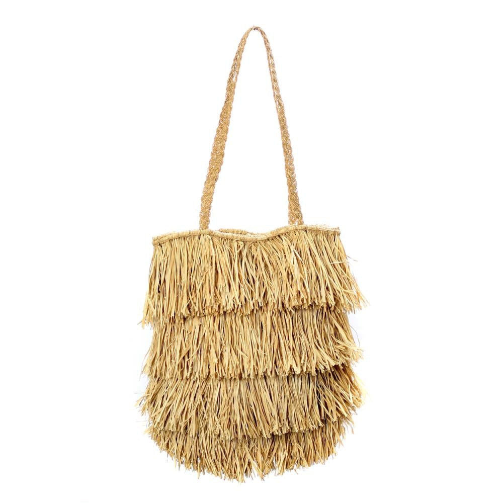 Bazar Bizar De Raffia Bahama's Tas - Natuurlijk