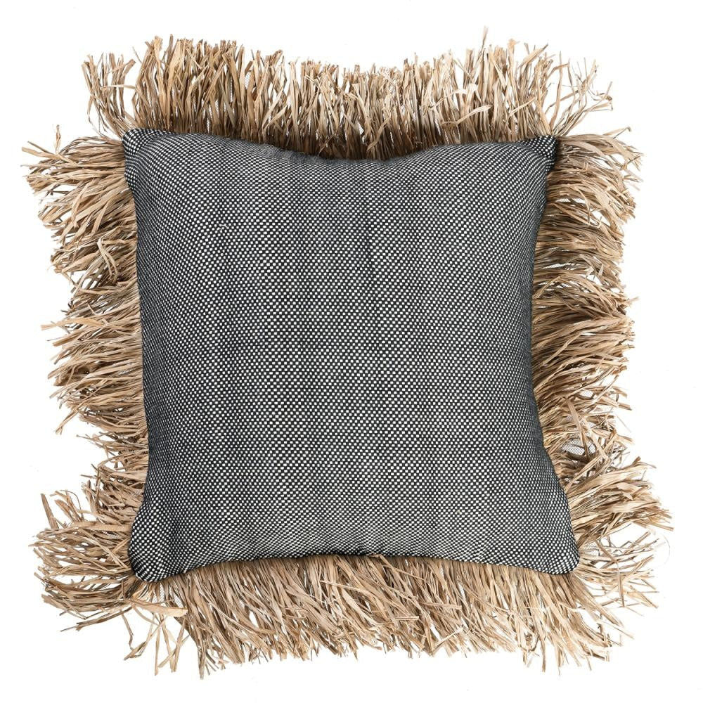 Housse de Coussin en Coton Bazar Bizar De Bonita - Noir Naturel - 40x40