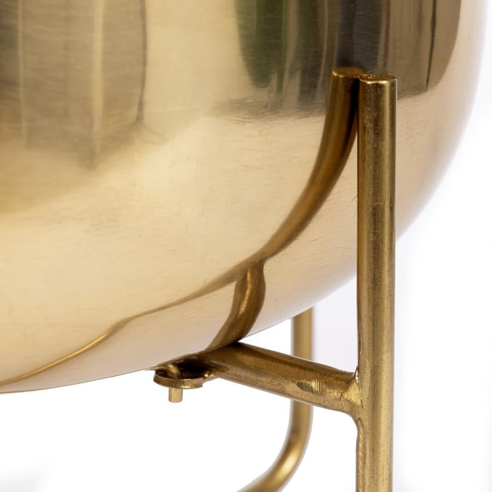 Bazar Bizar The Brass Planter on Stand - Brass - XL