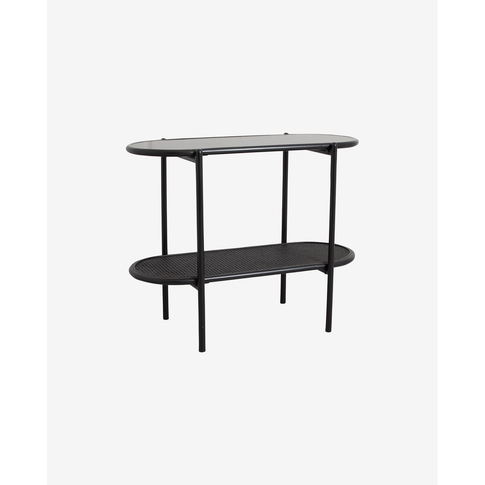 Nordal A/S SURMA table d'appoint, 2 étagères-noir