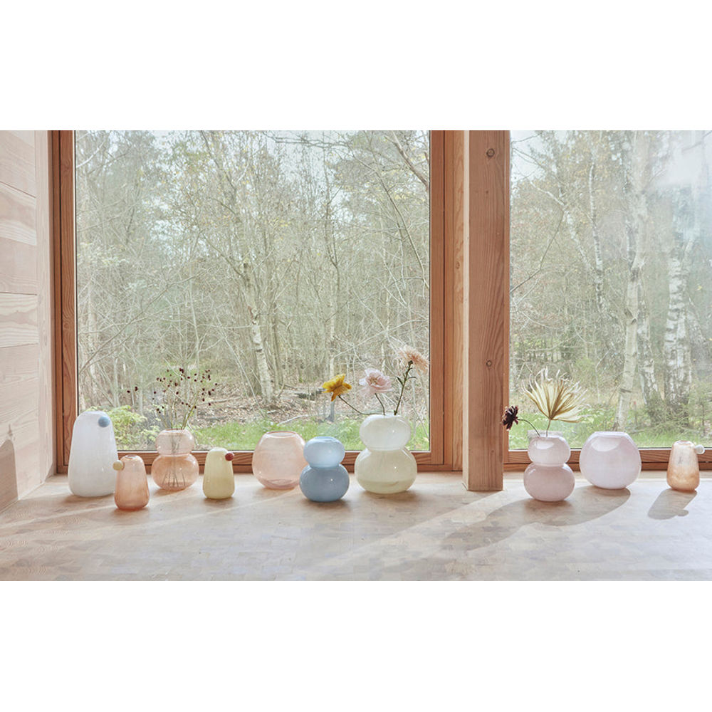 OYOY LIVING Lasi Vase-Klein-Rose