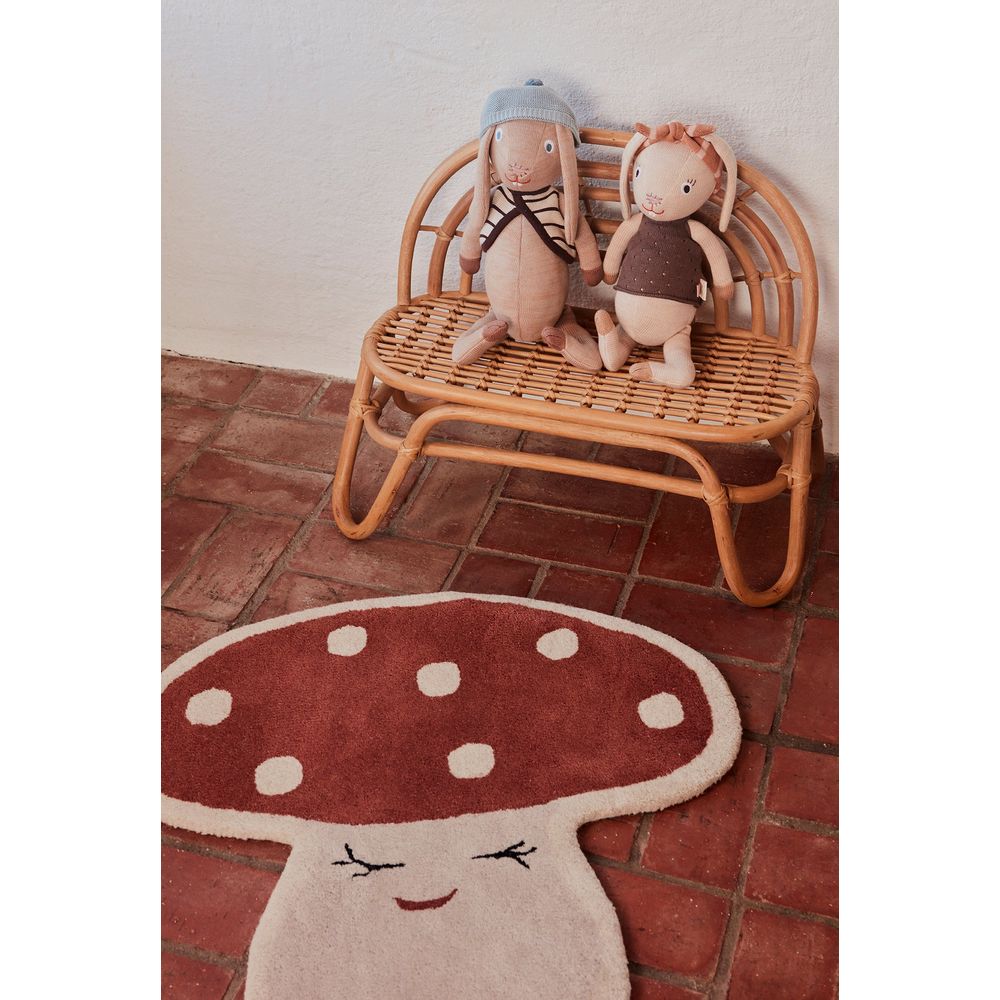 OYOY MINI Tapis Champignon Malle-Rouge