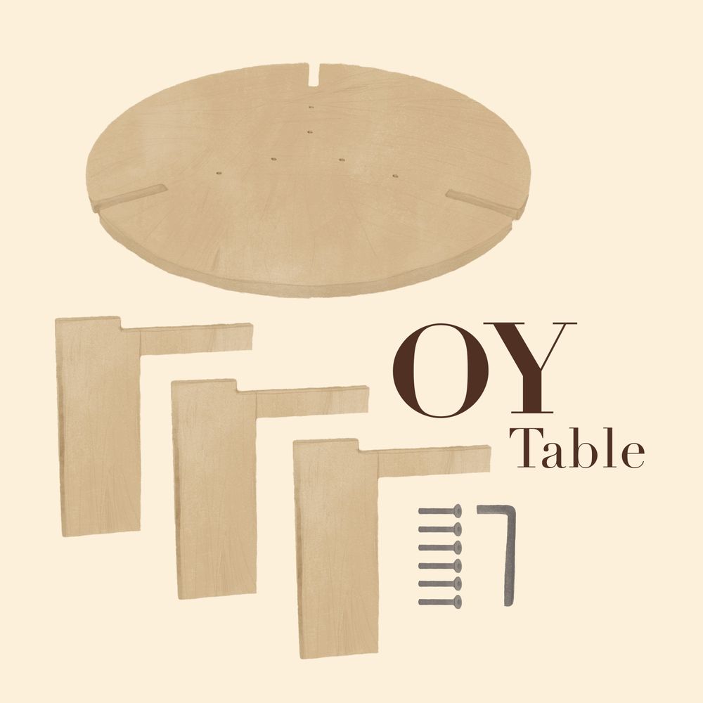 OYOY LIVING OY Salontafel - Groot - Natuur