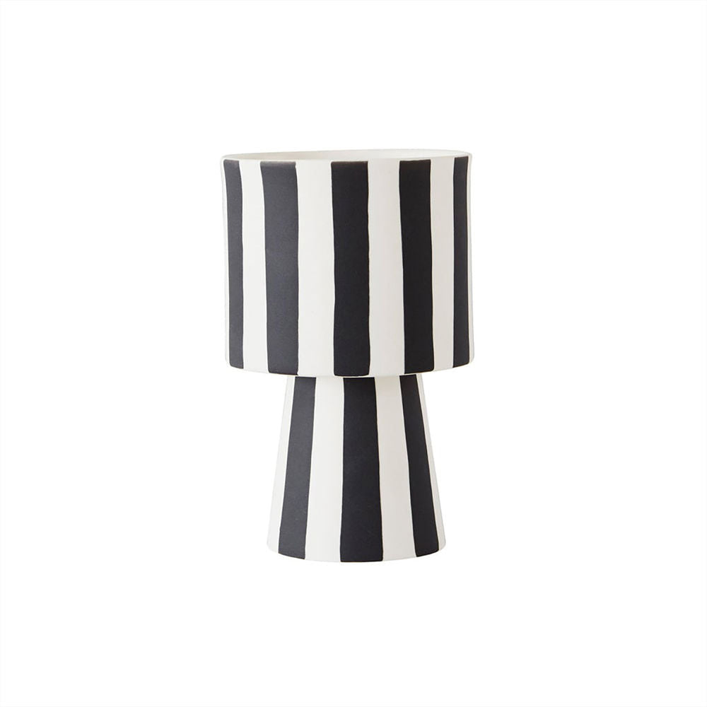 OYOY LIVING Toppu Pot-Petit-Blanc/Noir