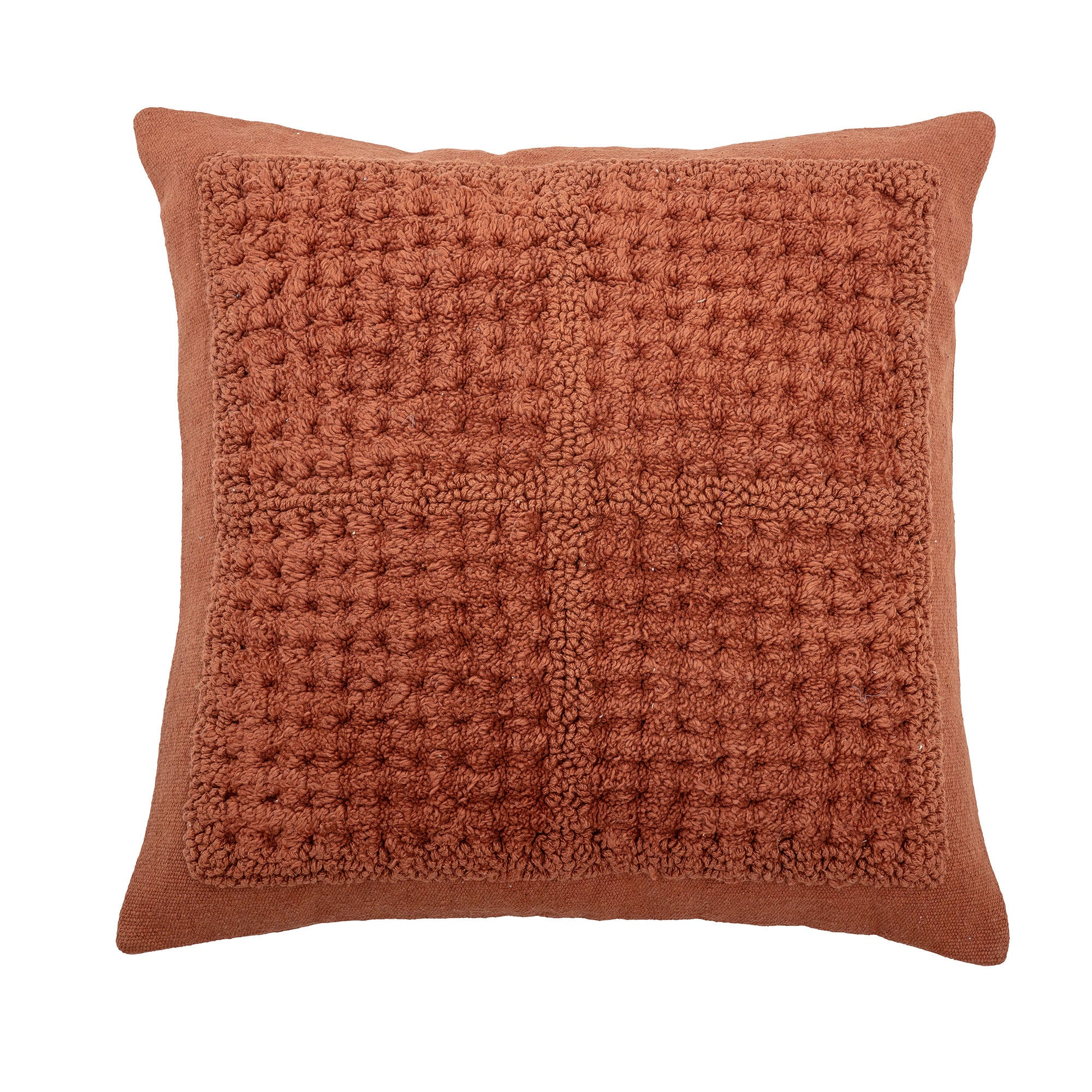 Almohada Bloomingville Gutti, naranja, algodón