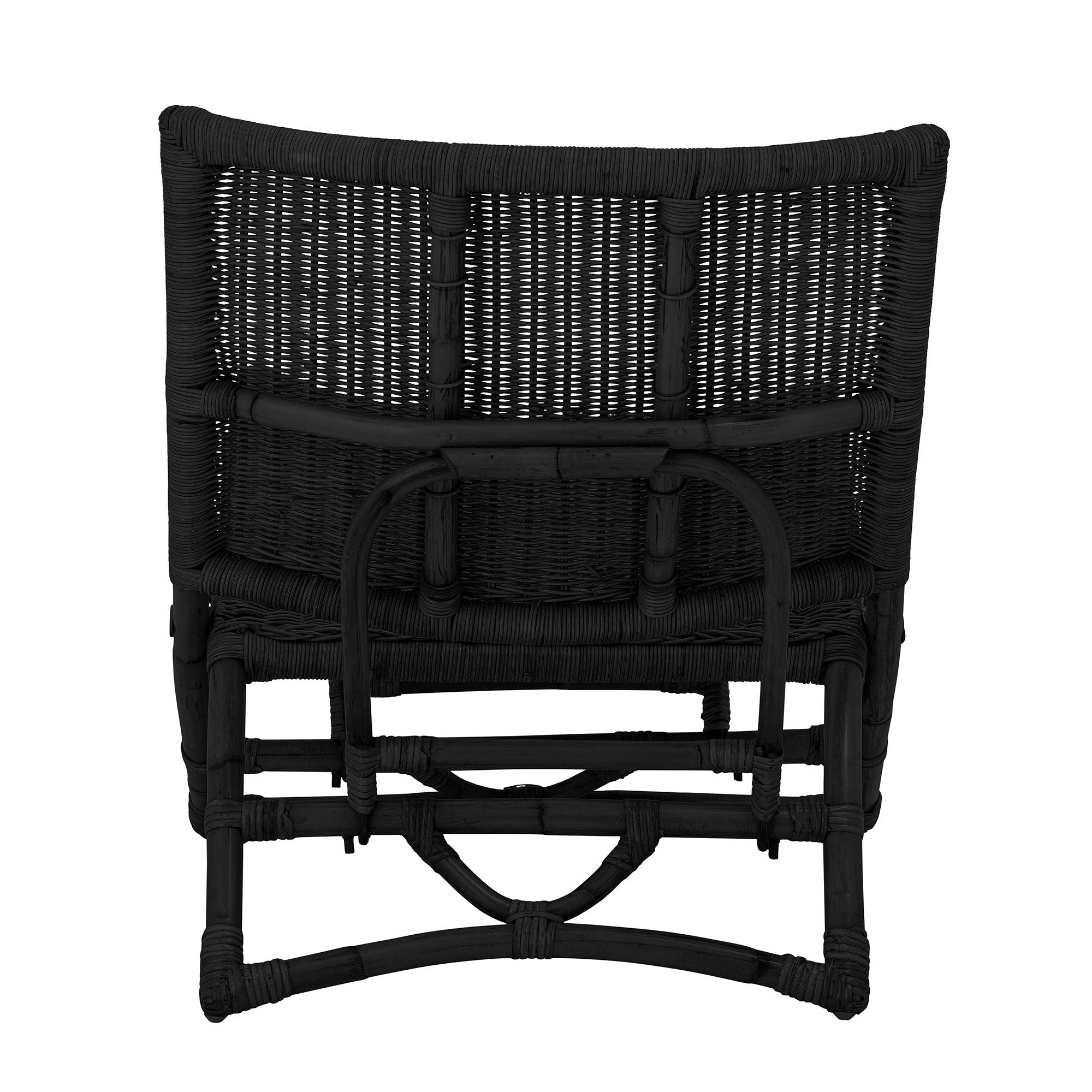 Bloomingville Fauteuil Baz, Noir, Rotin