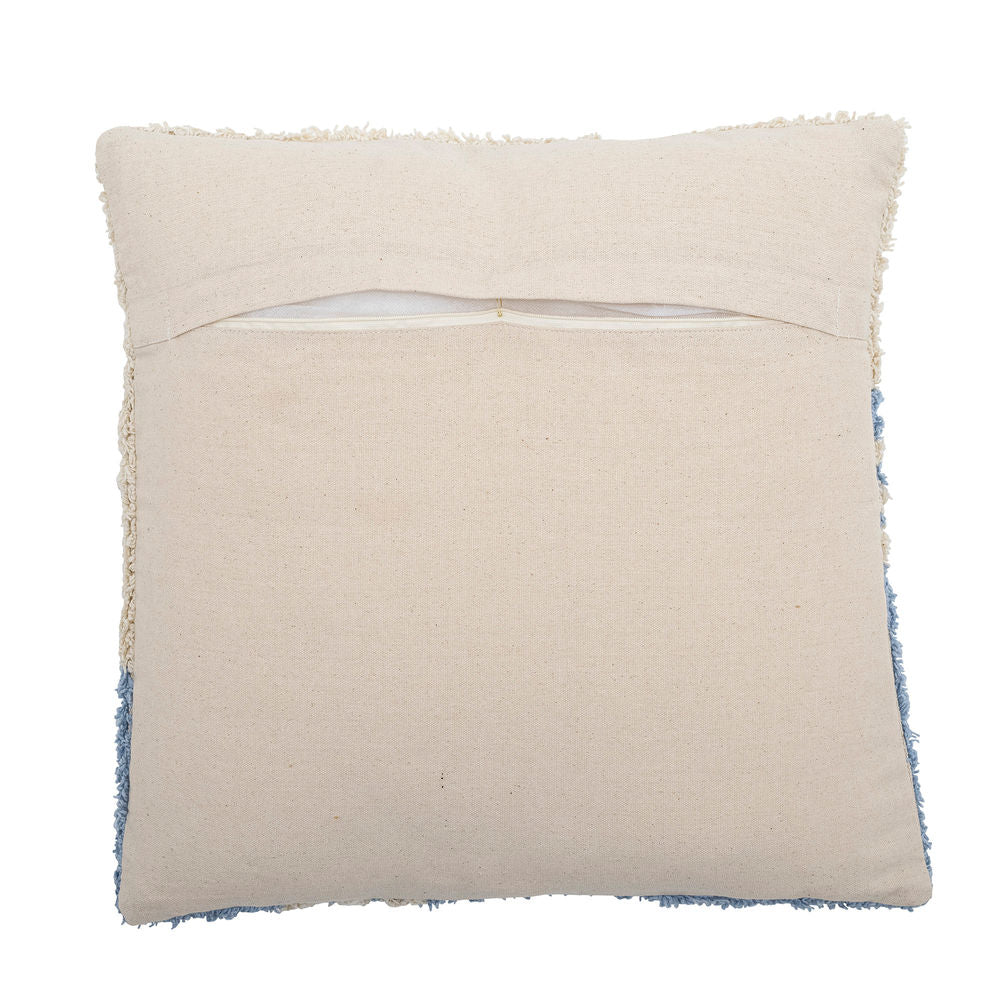 Bloomingville Coussin Brouillard, Bleu, Coton