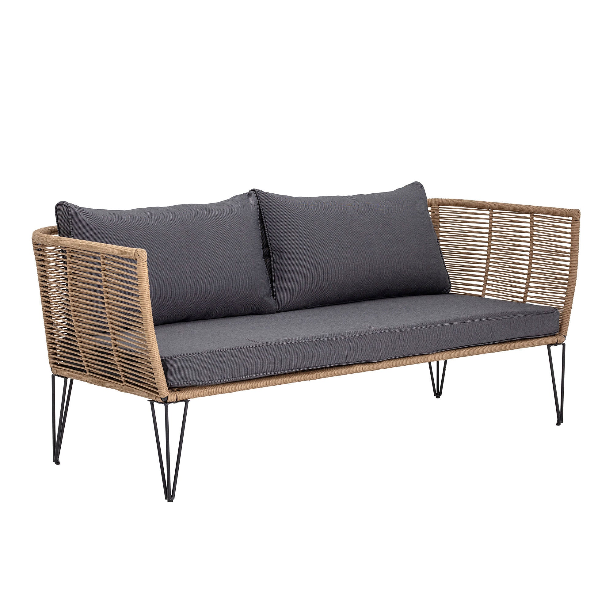 Blooming ville Mundo Sofa, Braun, Metall