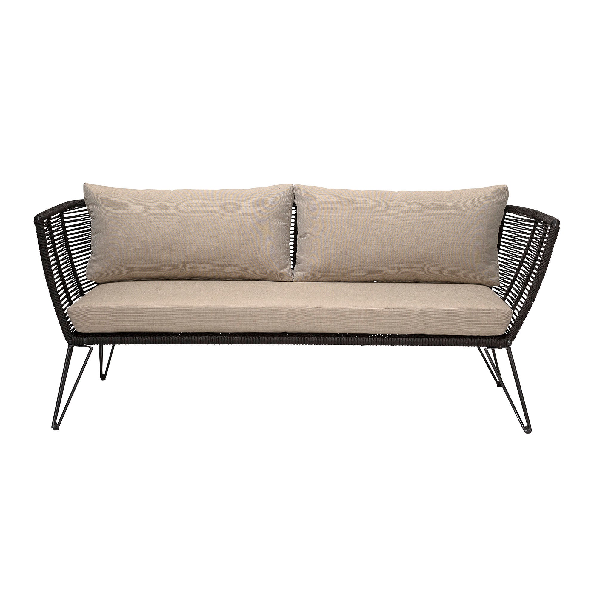 Bloomingville Mundo Sofa, Zwart, Metaal