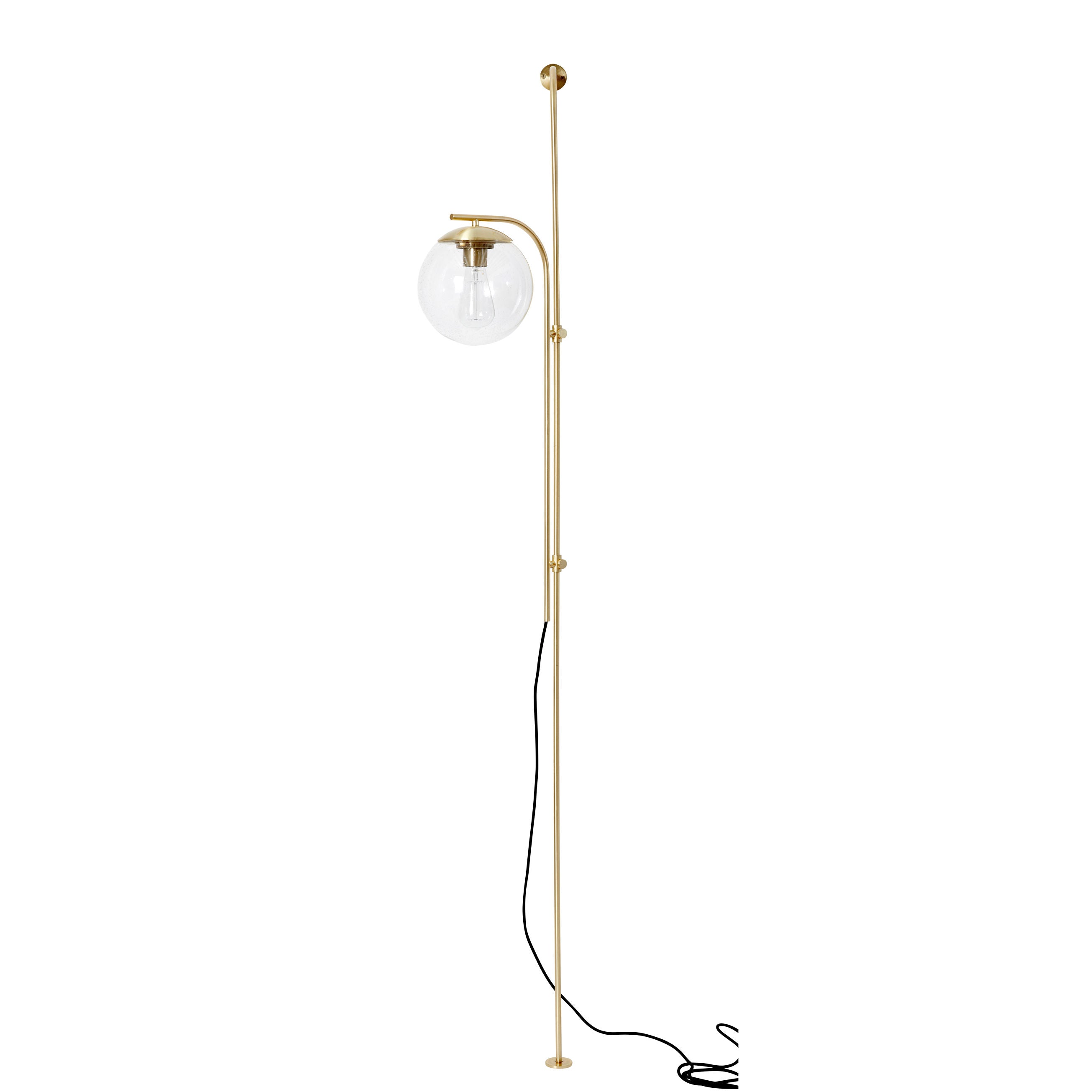 Hübsch Bubble Wand-/vloerlamp Helder/Brass