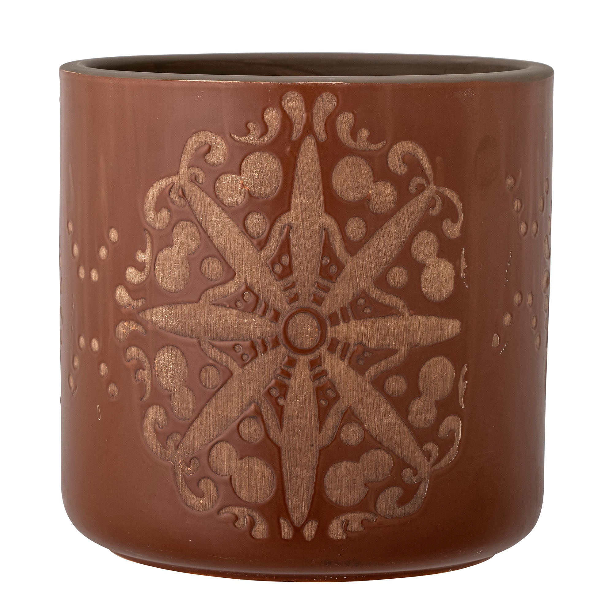 Bloomingville Safio Deco Pot de fleurs, Marron, Terracotta