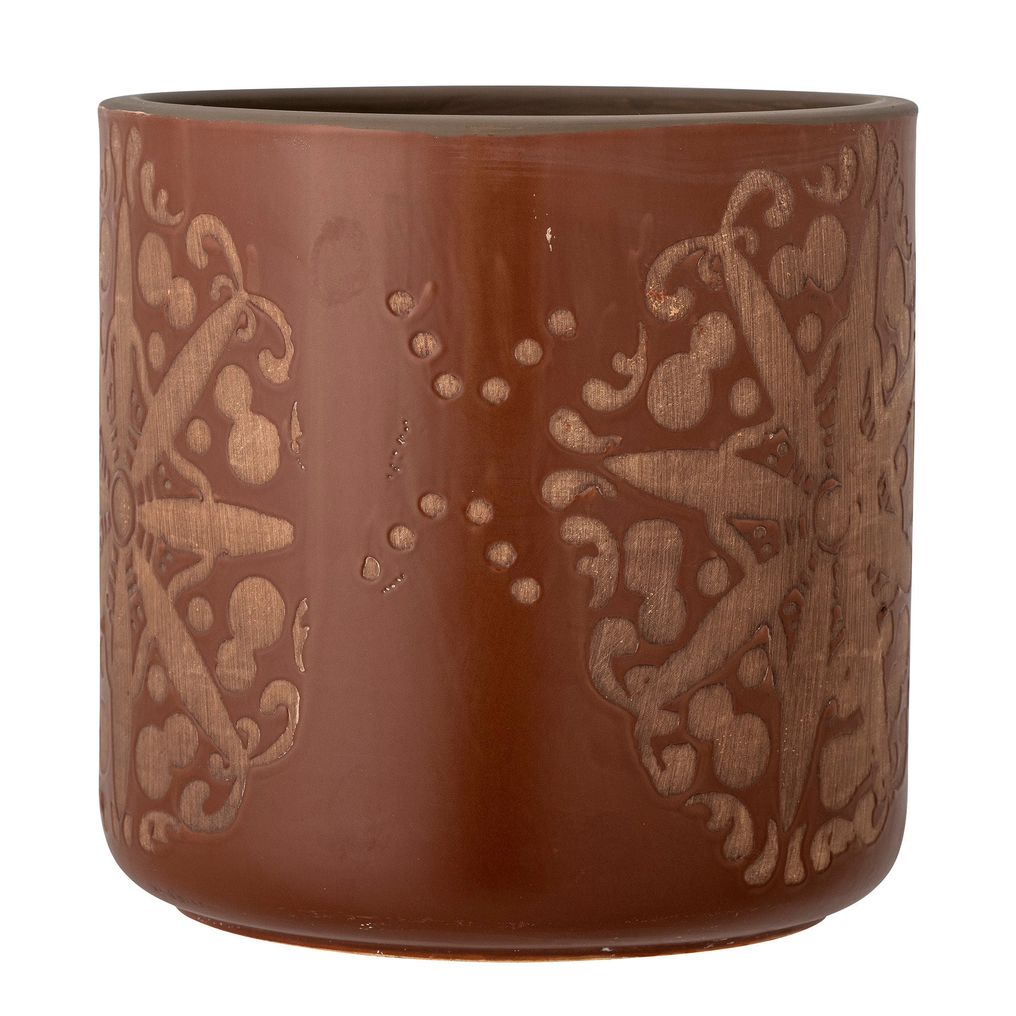 Bloomingville Safio Deco Pot de fleurs, Marron, Terracotta