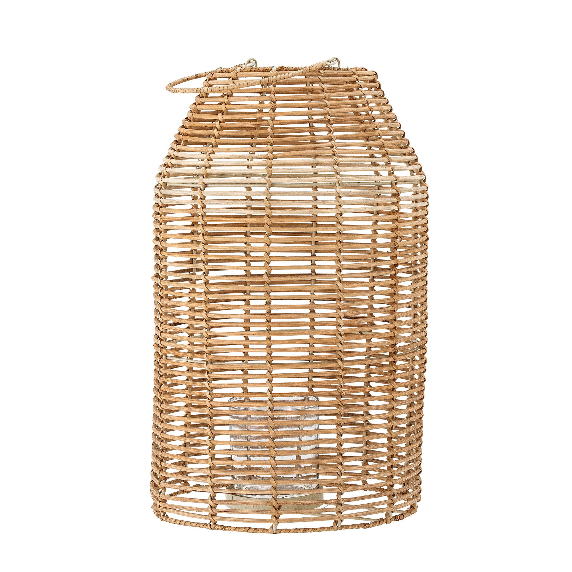 Creative Collection Ferdi Lantaarn met/Glas, Natuur, Rotan