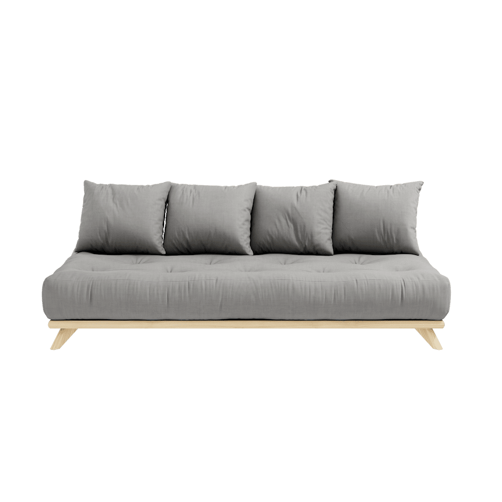 Karup Design SENZA DAYBED LAQUÉ CLAIR AVEC ENSEMBLE DE MATELAS SENZA DAYBED GRIS