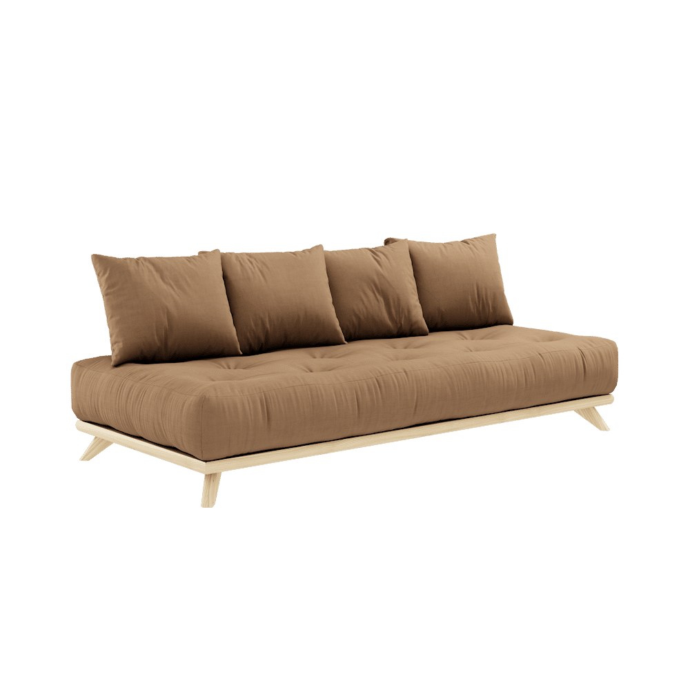 Karup Design SIN DAYBED CLARO LACADO W. SIN DAYBED COLCHÓN SET MOCCA