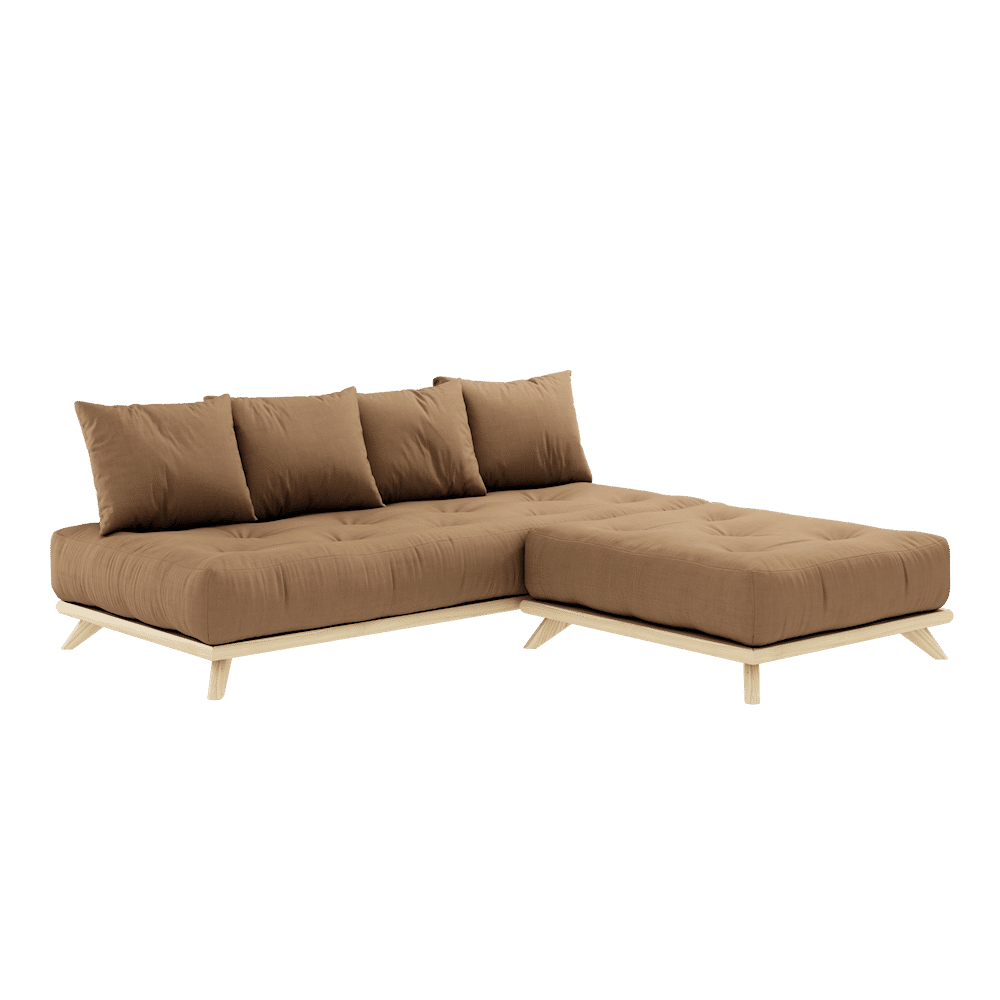 Karup Design SIN DAYBED CLARO LACADO W. SIN DAYBED COLCHÓN SET MOCCA