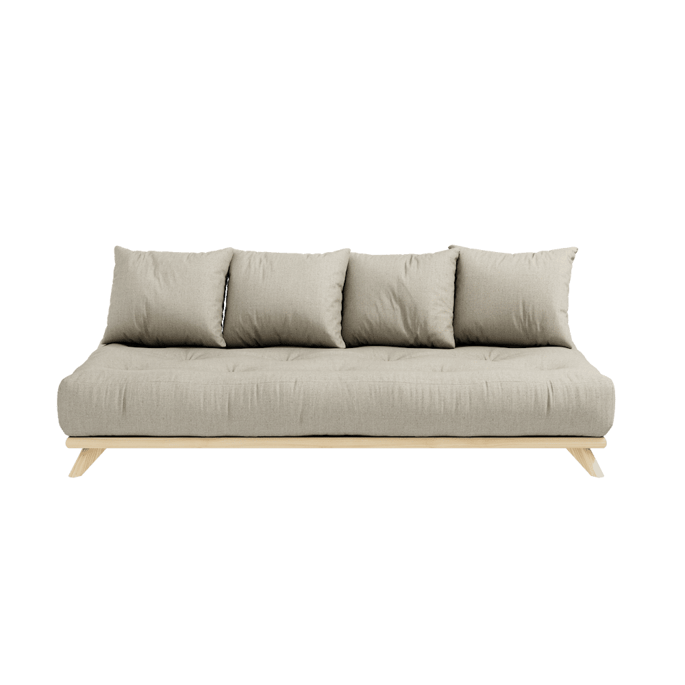 Karup Design SANS DAYBED CLAIR LAQUÉ W. ENSEMBLE DE MATELAS SANS LIT DE JOUR LIN