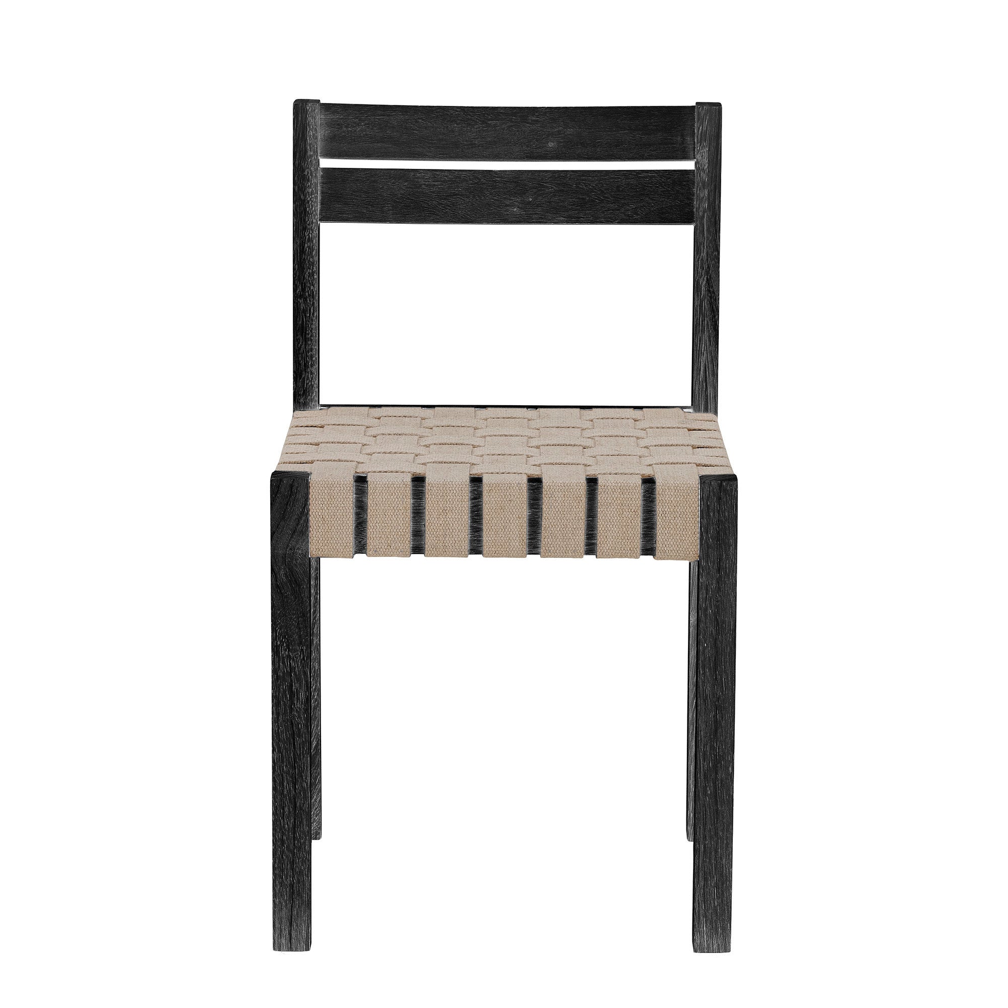 Bloomingville Silla de Comedor Maron, Negro, Madera de Caucho