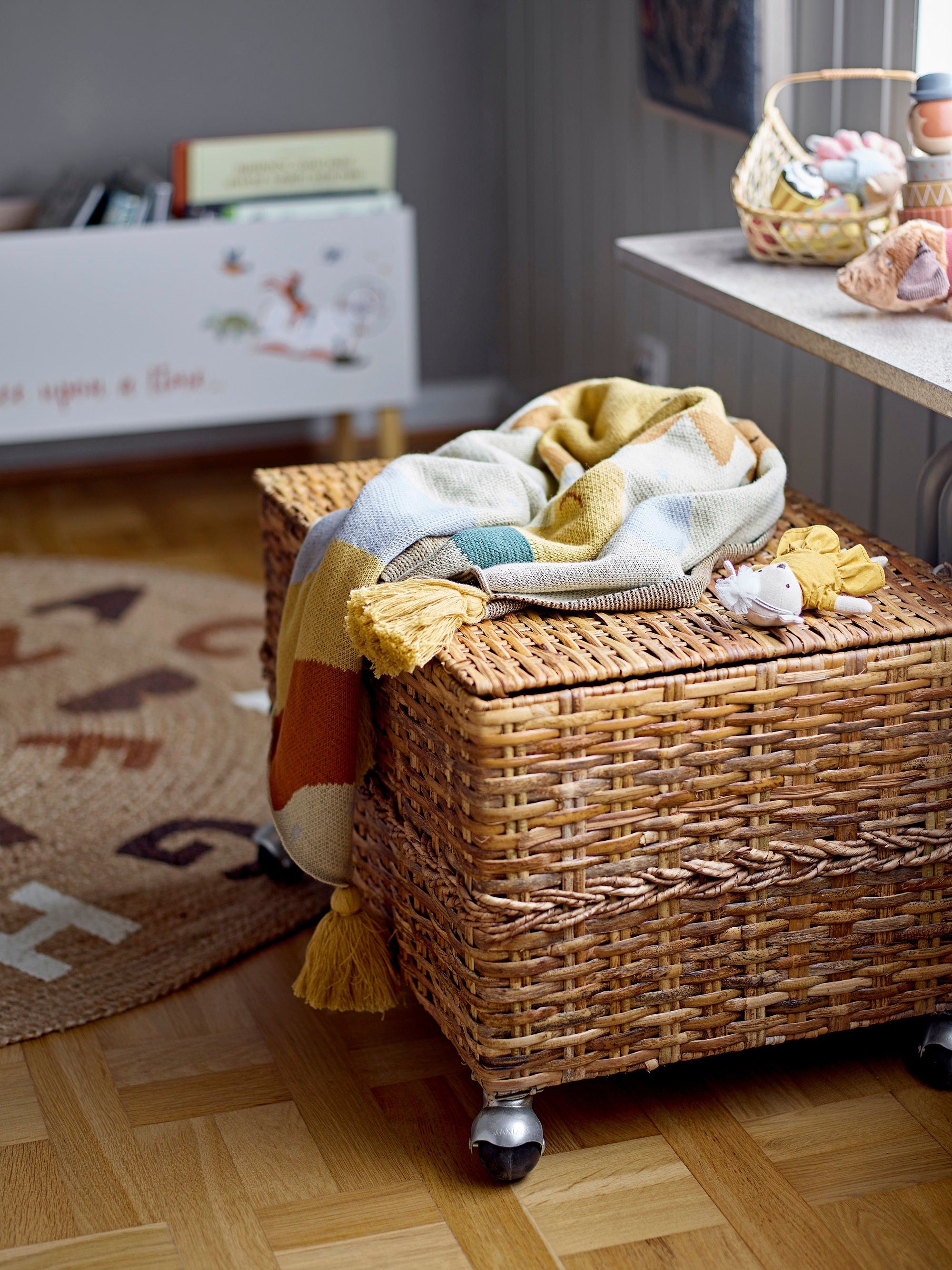 Bloomingville MINI Dinne Vloerkleed, Bruin, Jute