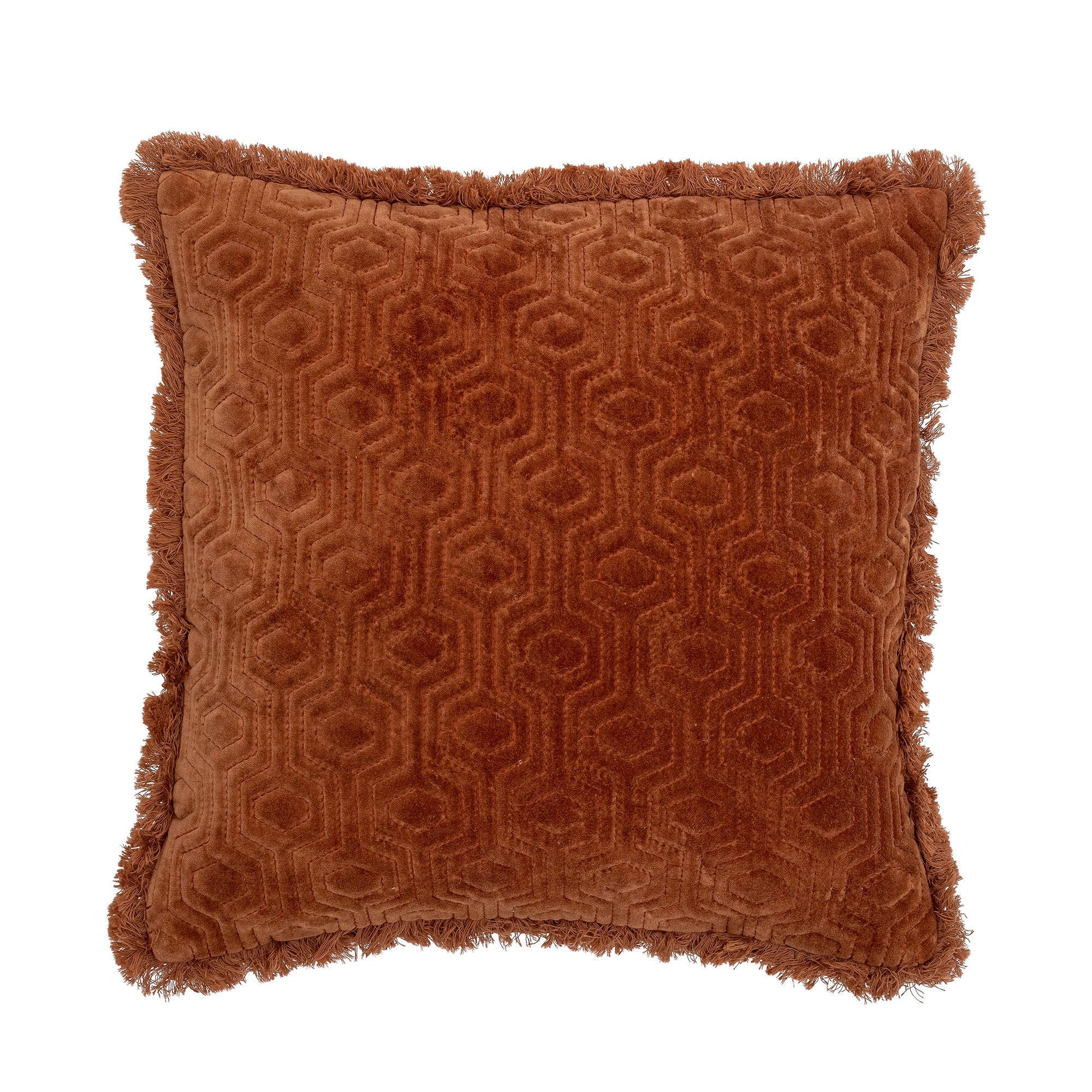 Bloomingville Coussin Mahado, Orange, Coton