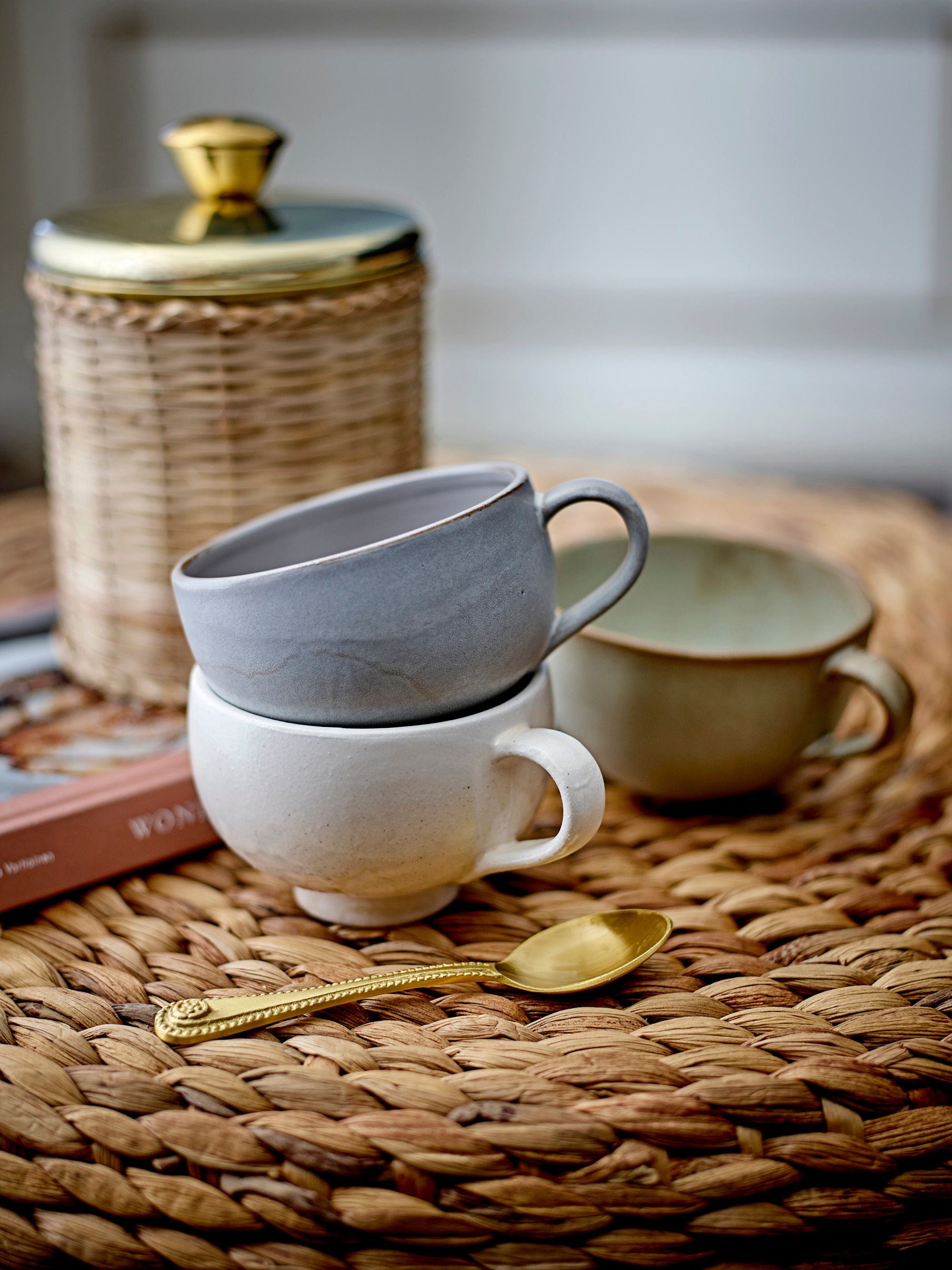 Bloomingville Tasse Lilas, Gris, Grès