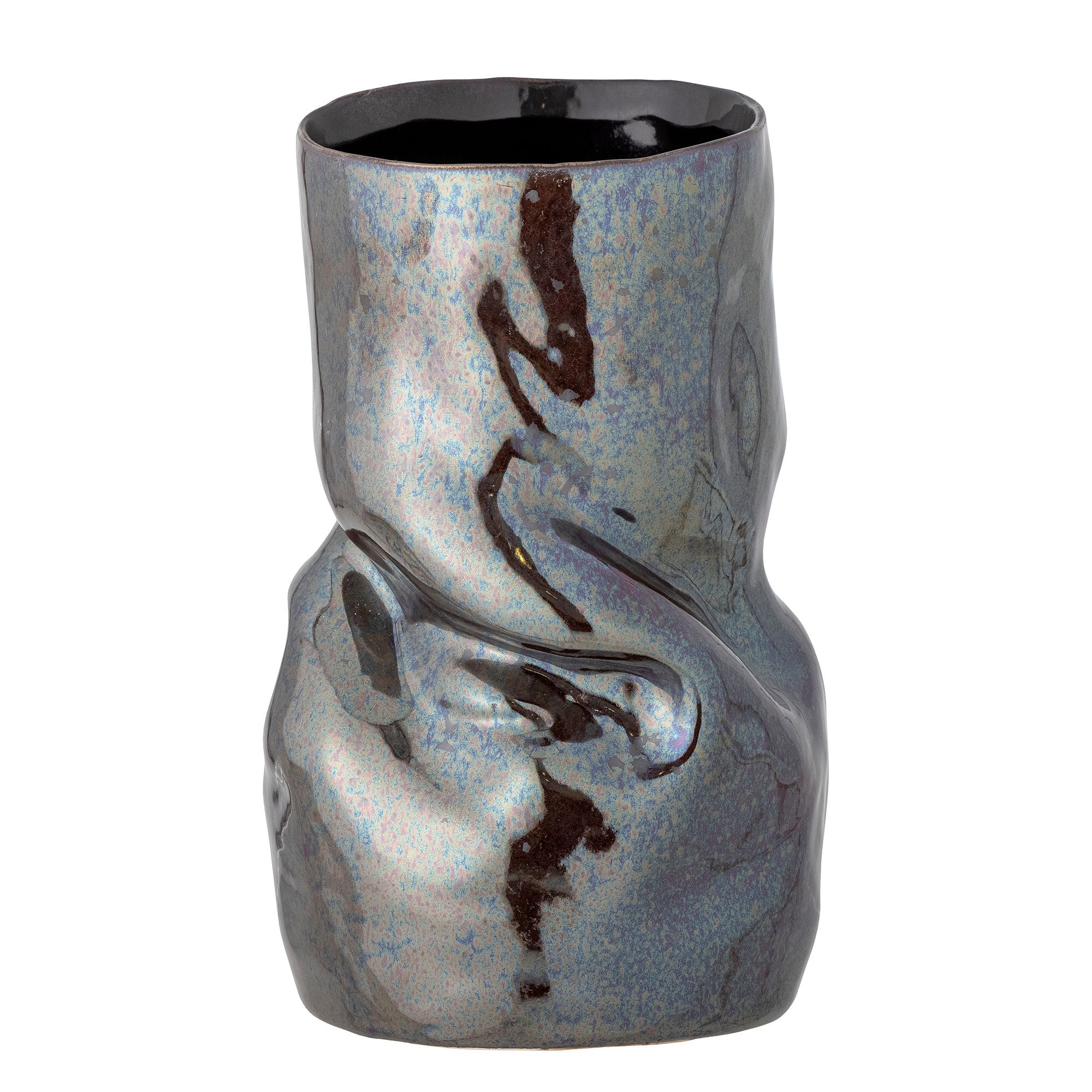 Blooming ville Apio Vase, Schwarz, Steinzeug