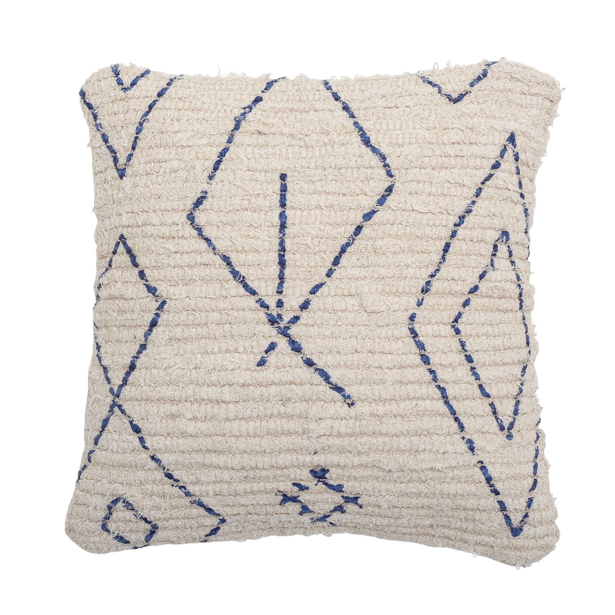 Creative Collection Fatou Coussin, Bleu, Coton